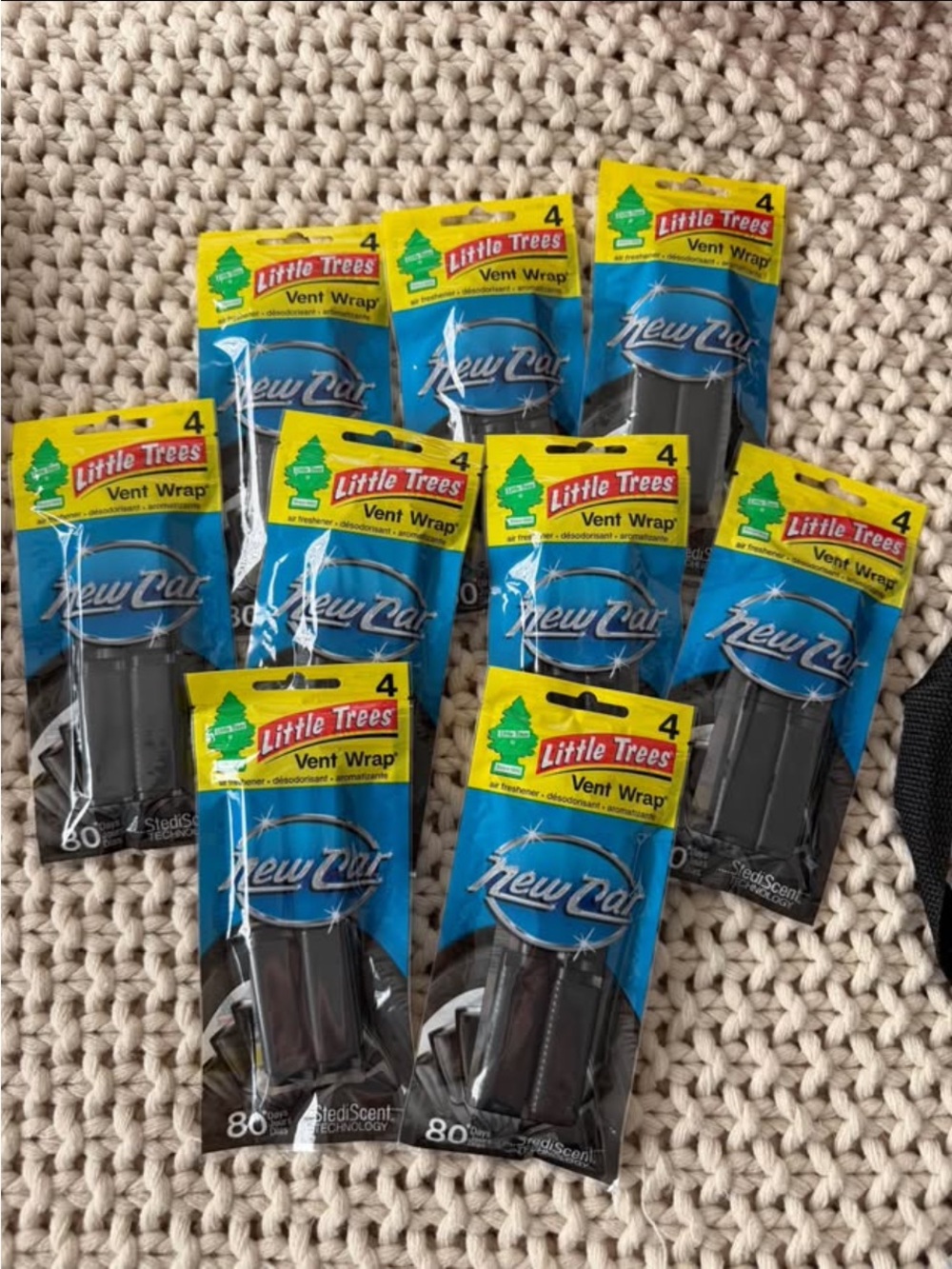 Little Trees New Car Vent Wrap Car Air Fresheners - Black
